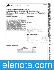 National Semiconductor ADC08131 datasheet