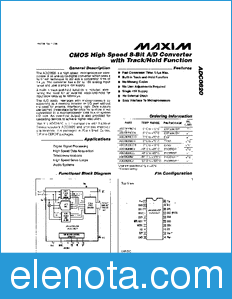 Maxim ADC0820 datasheet