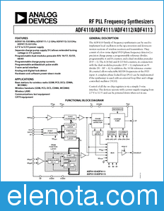 Analog Devices ADF4110 datasheet