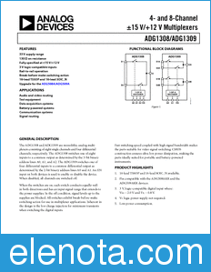 Analog Devices ADG1308 datasheet
