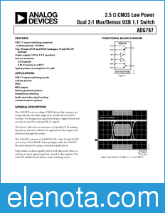 Analog Devices ADG787 datasheet