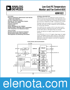 Analog Devices ADM1022 datasheet