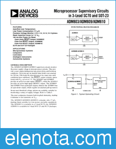 Analog Devices ADM803 datasheet