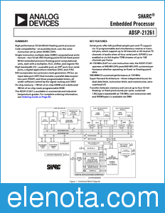 Analog Devices ADSP-21261 datasheet