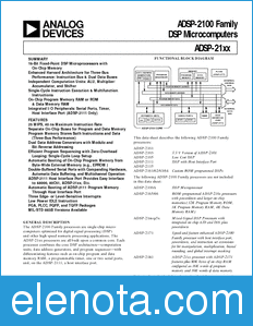 Analog Devices ADSP2101 datasheet
