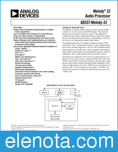 Analog Devices ADSST-Melody-32 datasheet