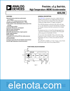 Texas Instruments ADXL206 datasheet