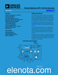 Analog Devices ADXRS642 datasheet