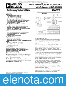 Analog Devices ADuC831 datasheet