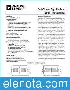 Analog Devices ADuM1200 datasheet