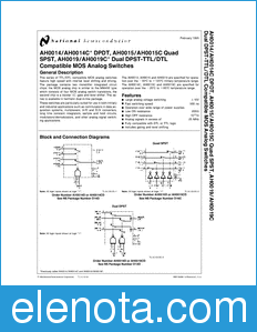 National Semiconductor AH0014 datasheet