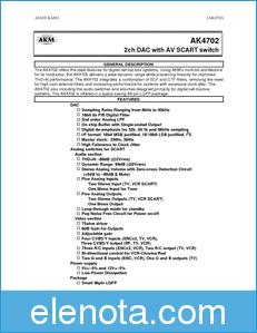 Asahi Kasei Microsystems AK4702 datasheet