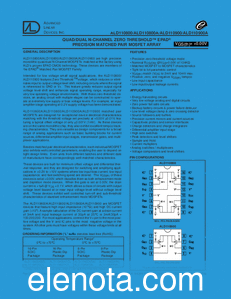 Advanced Linear Devices ALD110800 datasheet