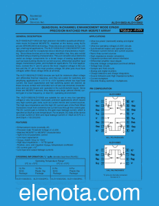 Advanced Linear Devices ALD110802 datasheet