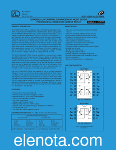 Advanced Linear Devices ALD110804 datasheet