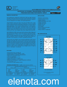 Advanced Linear Devices ALD110808 datasheet
