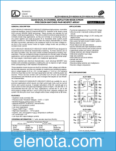 Advanced Linear Devices ALD114804 datasheet