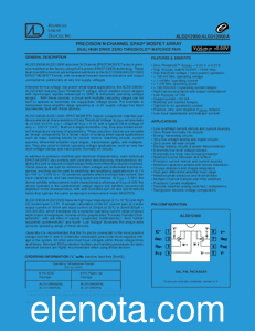 Advanced Linear Devices ALD212900A datasheet