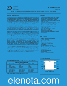 Advanced Linear Devices ALD2706A datasheet
