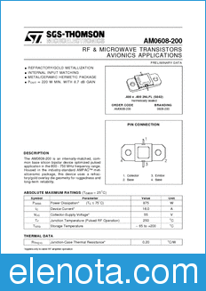 STMicroelectronics AM0608-200 datasheet