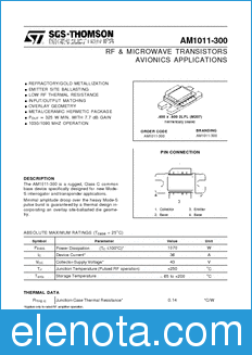 STMicroelectronics AM1011-300 datasheet