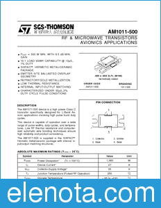 STMicroelectronics AM1011-500 datasheet