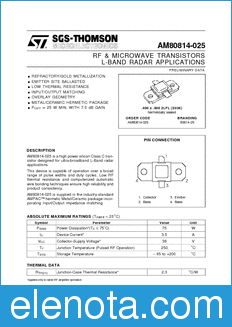 STMicroelectronics AM80814-025 datasheet