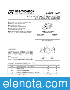 STMicroelectronics AM80912-005 datasheet