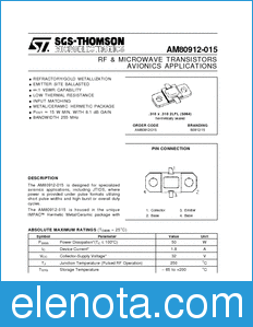 STMicroelectronics AM80912-015 datasheet