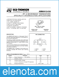 STMicroelectronics AM80912-030 datasheet