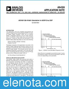 Analog Devices AN-524 datasheet