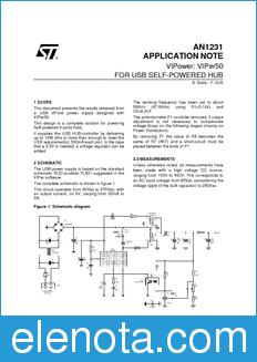 STMicroelectronics AN1231 datasheet