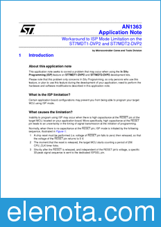 STMicroelectronics AN1363 datasheet