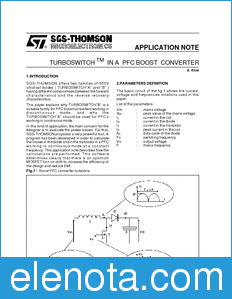 STMicroelectronics AN603 datasheet