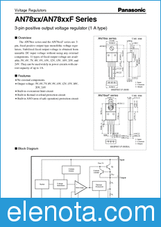 Panasonic AN7812 datasheet