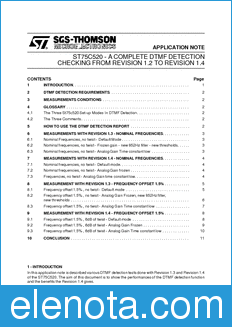 STMicroelectronics AN920 datasheet