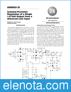 ON Semiconductor AND8031 datasheet