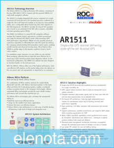 Atheros AR1511 datasheet