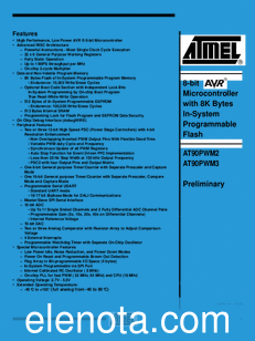 ATMEL Corporation AT90PWM2 datasheet