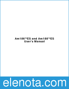 AMD Am186ES datasheet