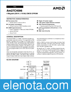 AMD Am27C4096 datasheet