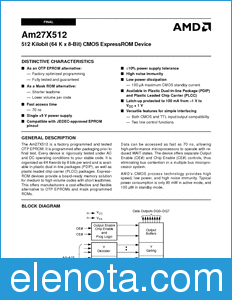 AMD Am27X512 datasheet