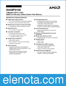 AMD Am29F010A datasheet
