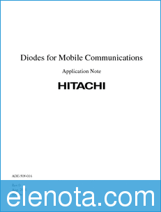 Hitachi Application Note datasheet