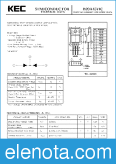 KEC B20A45VIC datasheet
