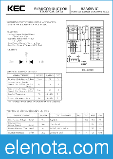 KEC B5A60VIC datasheet