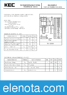 KEC B5A60VI datasheet