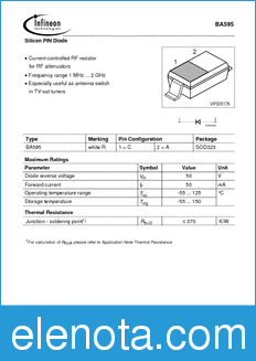 Infineon BA595 datasheet