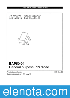 Philips BAP50-04 datasheet