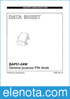 Philips BAP51-04W datasheet